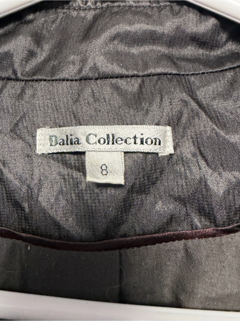 Dalia Collection Black Double-Breasted Trench Jacket - Picture 2 of 5